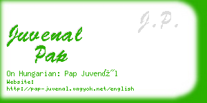 juvenal pap business card